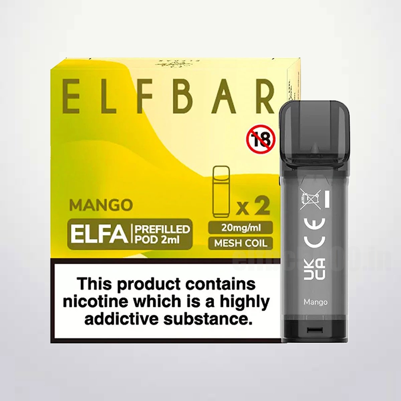Elfa 600 ELF BAR ELFA Prefilled Pod 600 Puffs Mango - Elfbar: Elevate Your ...